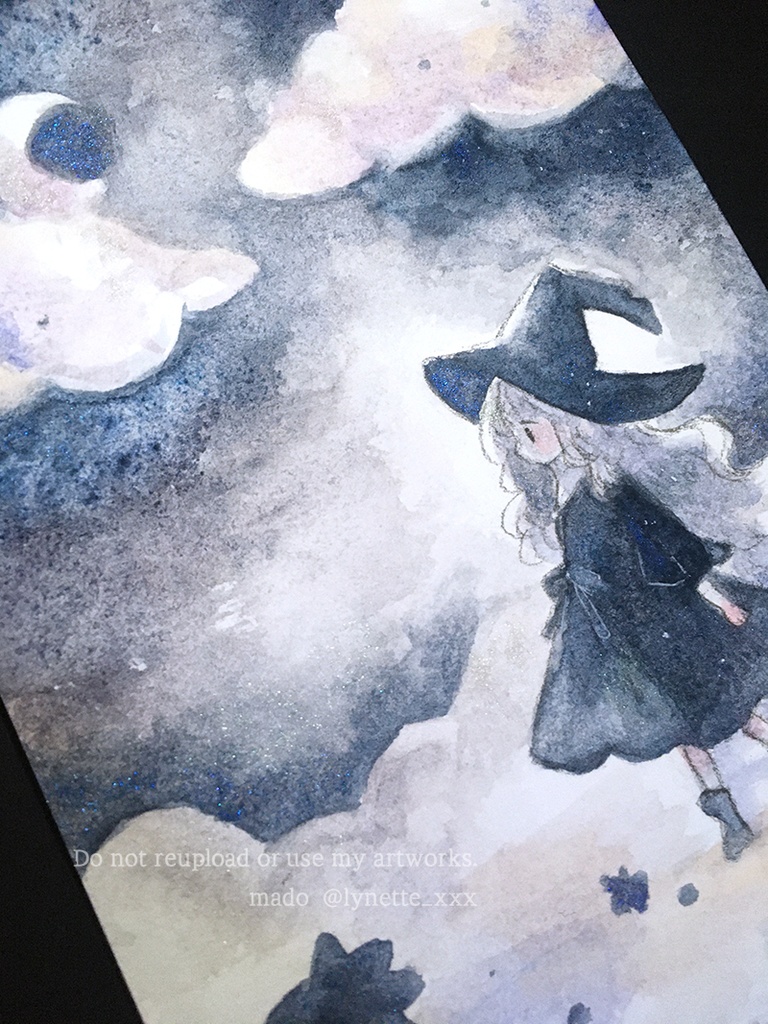 フレームレス原画「星降る雲の上」