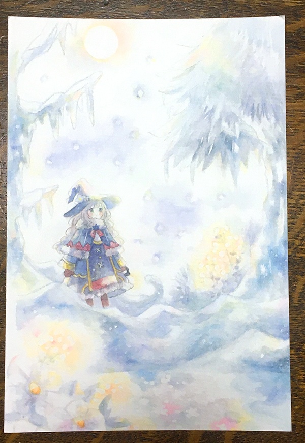 ポストカード「氷灯の森」