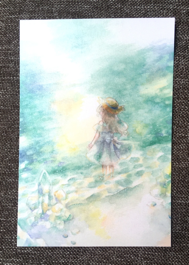 ポストカード「翠の浜辺」