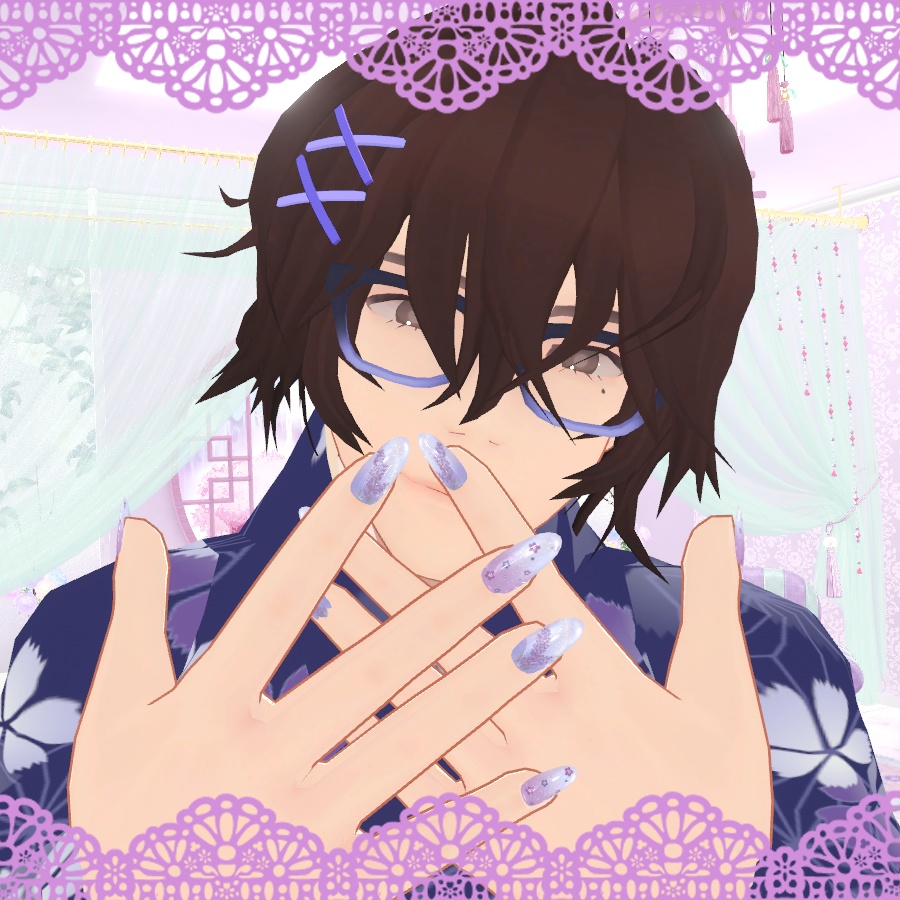 【瀬羽くん対応】ラベンダーネイル【MDollnail対応】