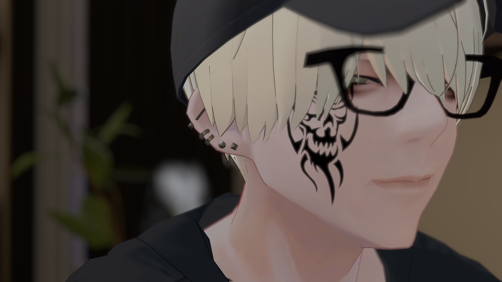 【無料】ローポリピアスセット