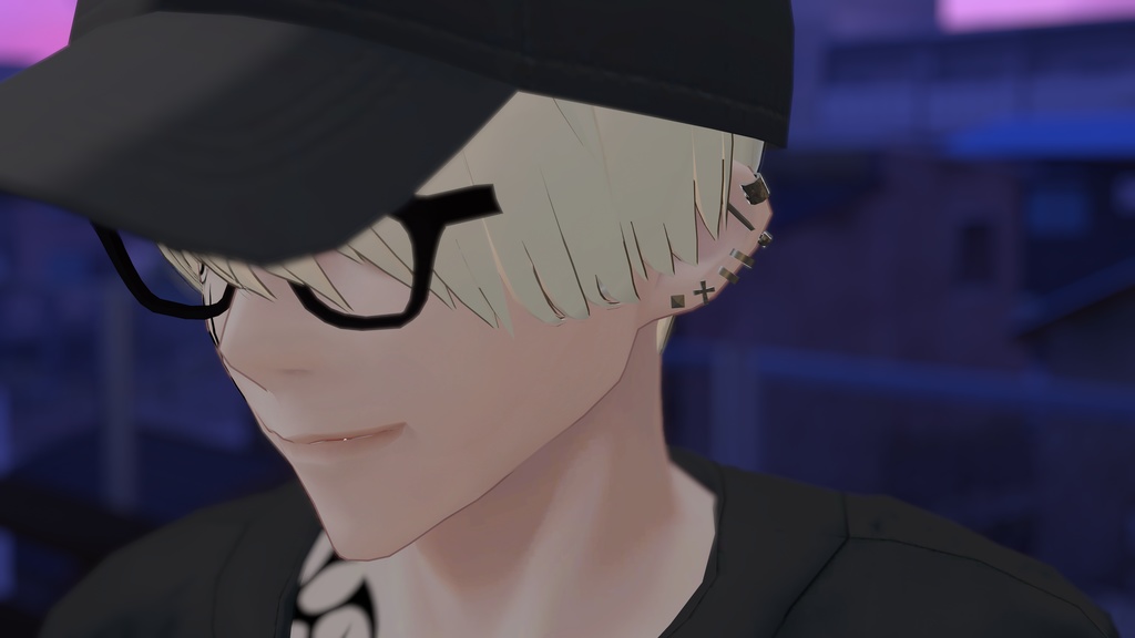 【無料】ローポリピアスセット