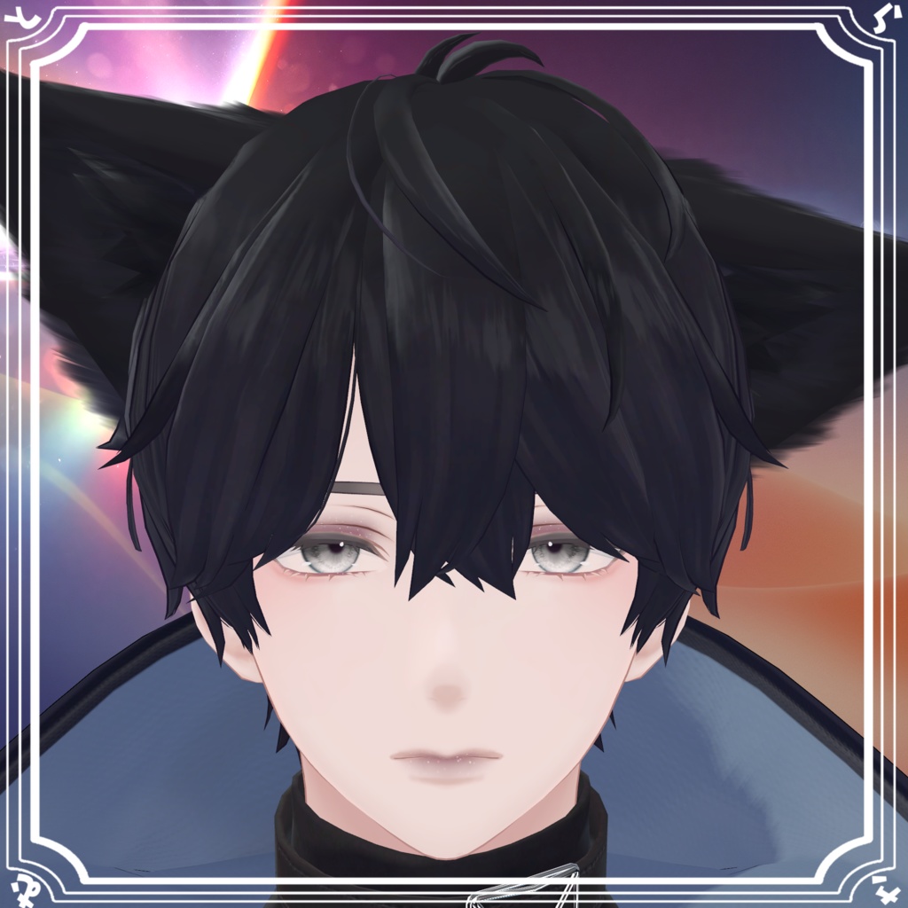 【無料】シンプルラメメイクテクスチャ【10アバター対応】