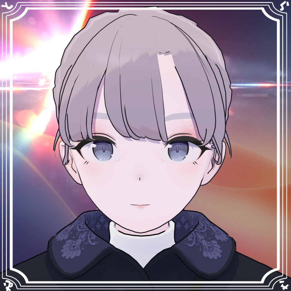 【無料】シンプルラメメイクテクスチャ【10アバター対応】