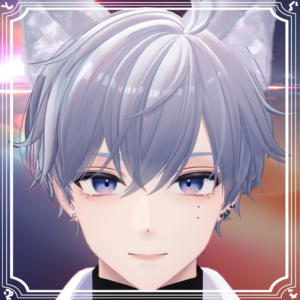 【無料】シンプルラメメイクテクスチャ【10アバター対応】