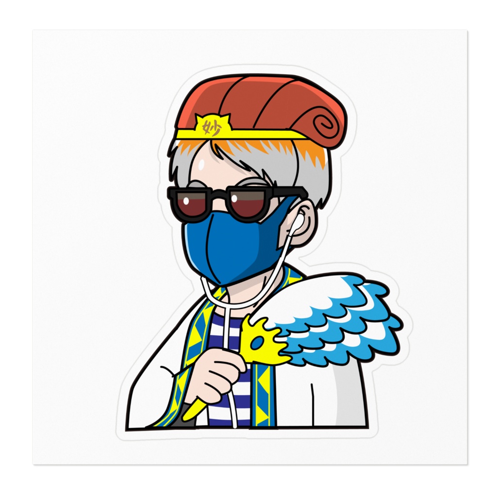 旧おっちゃんステッカー 孔明ver