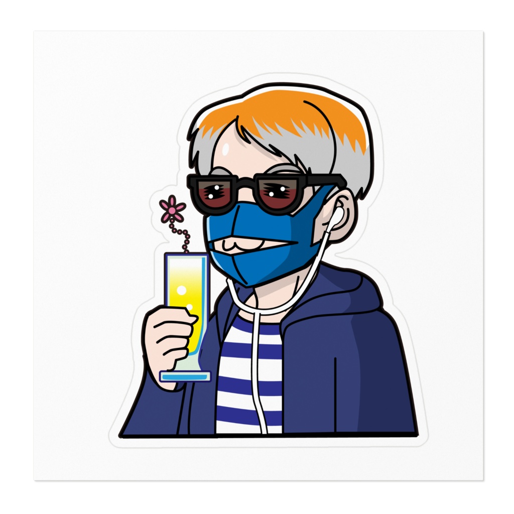 旧おっちゃんステッカー ビールver