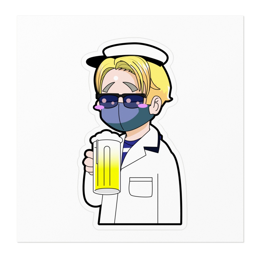 おっちゃんステッカー 酔いどれマドロスver