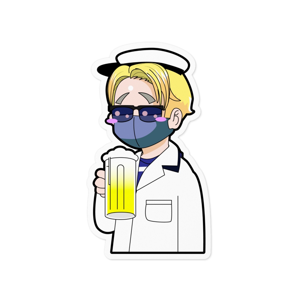 おっちゃんステッカー 酔いどれマドロスver