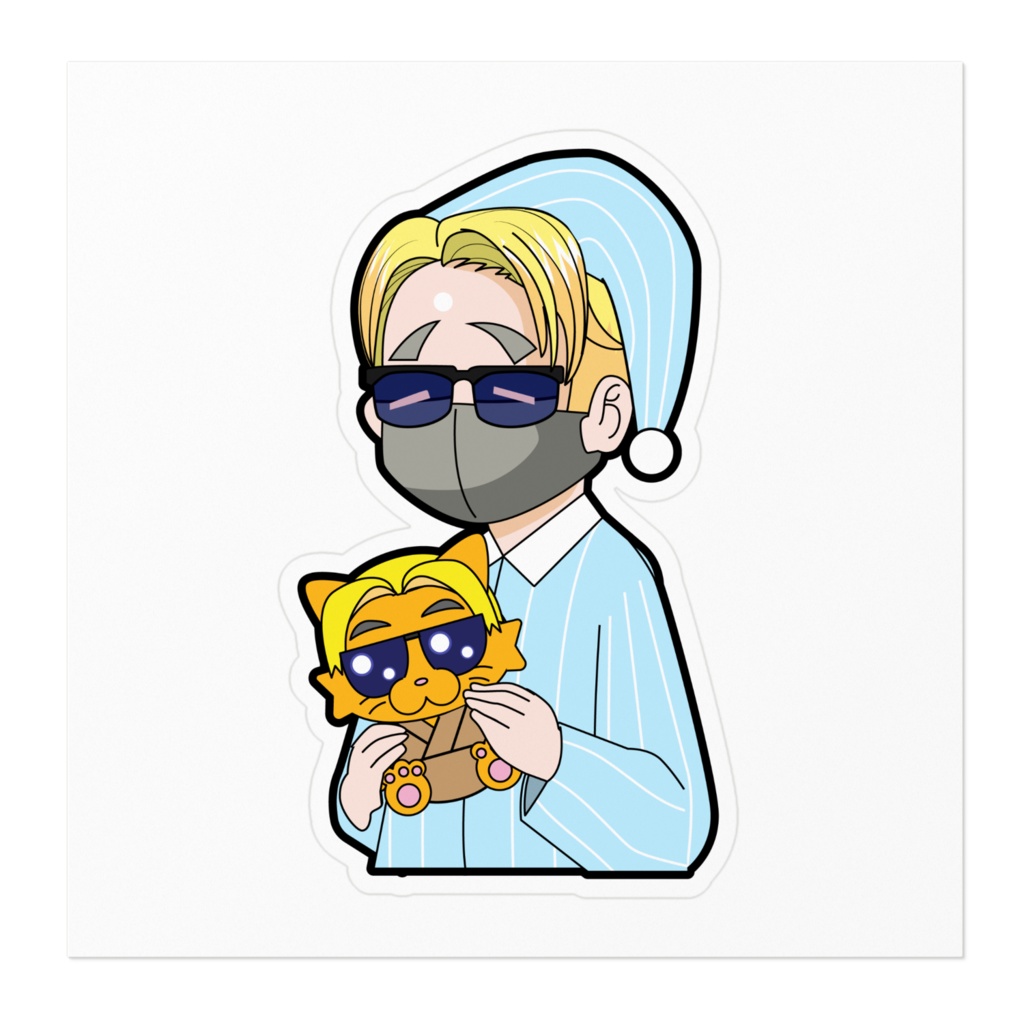 おっちゃんステッカー ねむねむver
