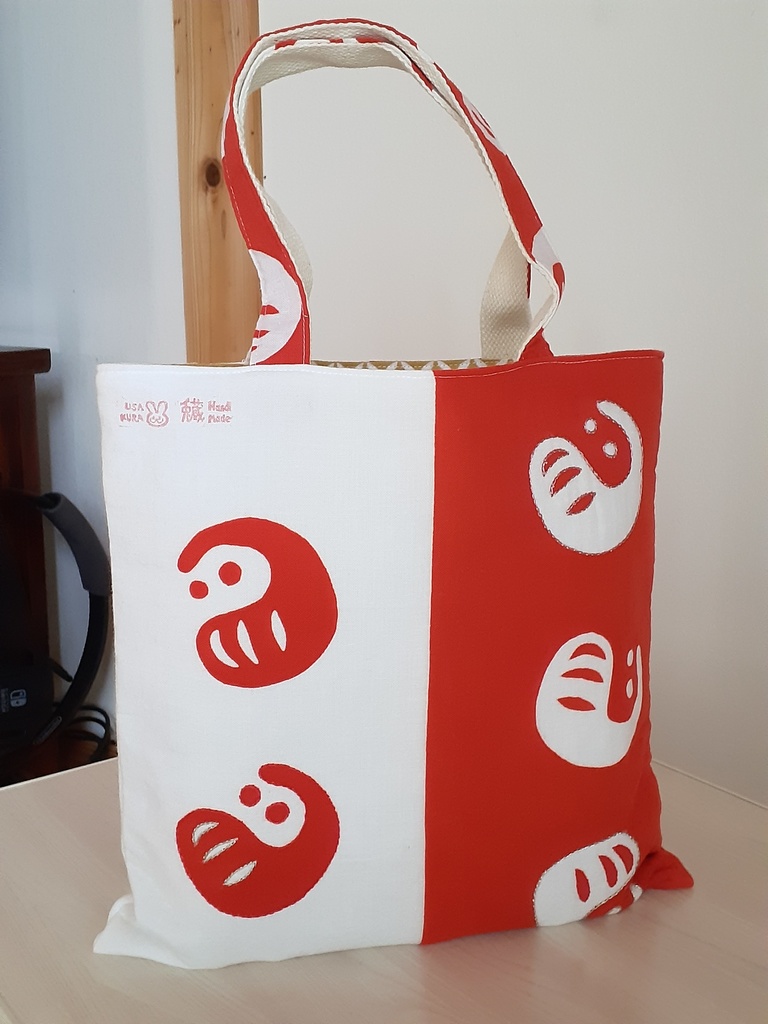 紅白だるまトート