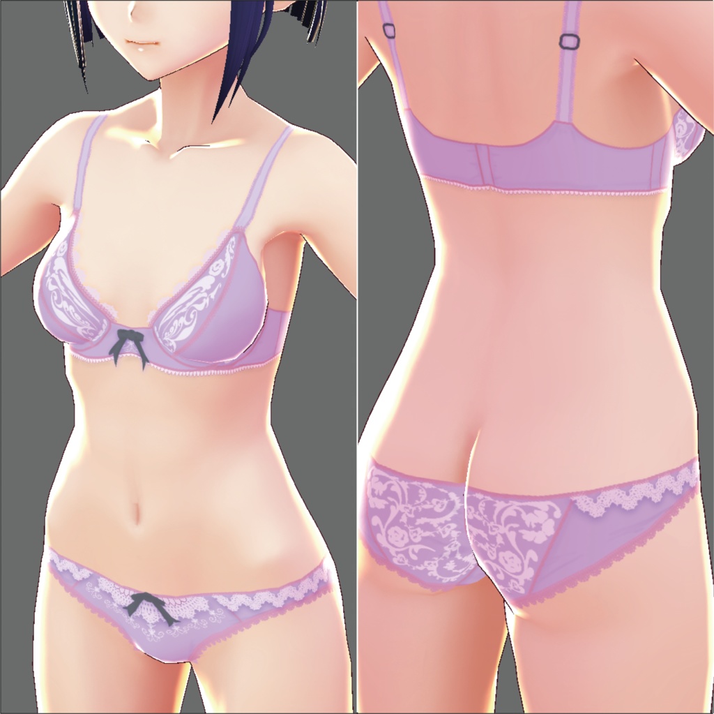 【VRoid女性用】レースランジェリー
