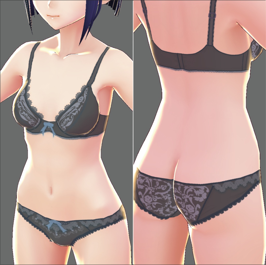 【VRoid女性用】レースランジェリー