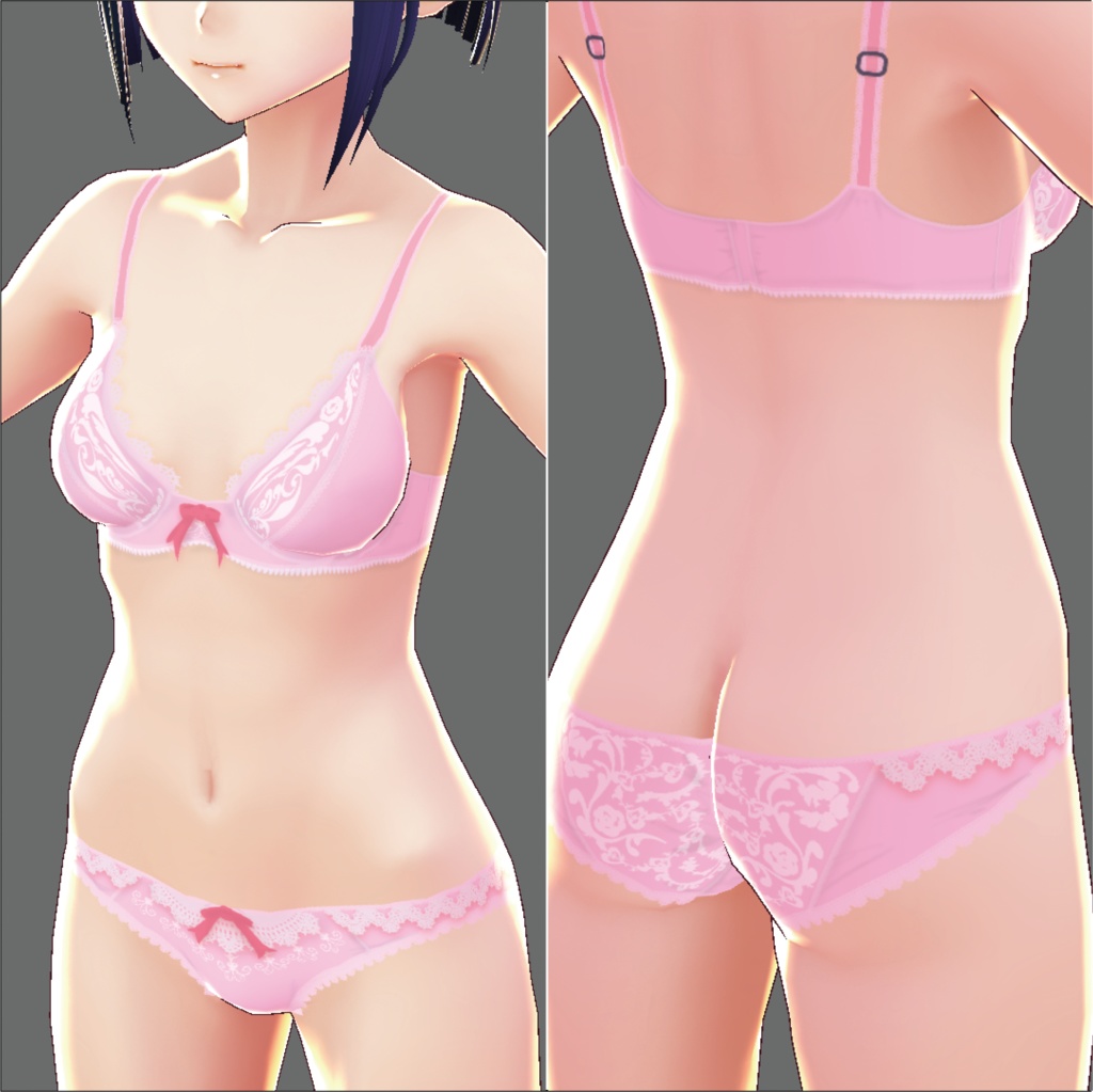 【VRoid女性用】レースランジェリー