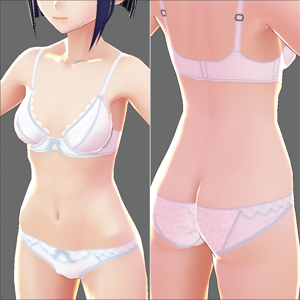 【VRoid女性用】レースランジェリー