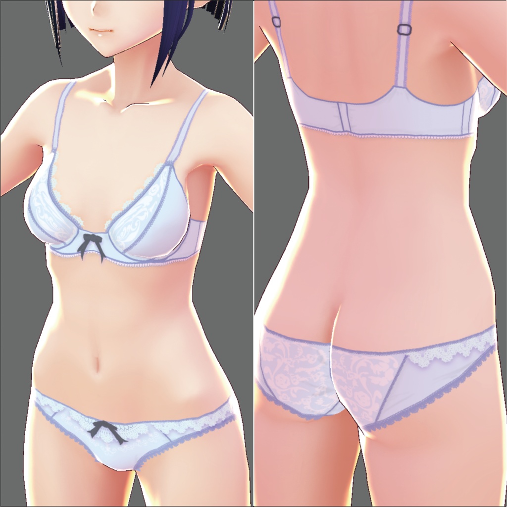【VRoid女性用】レースランジェリー