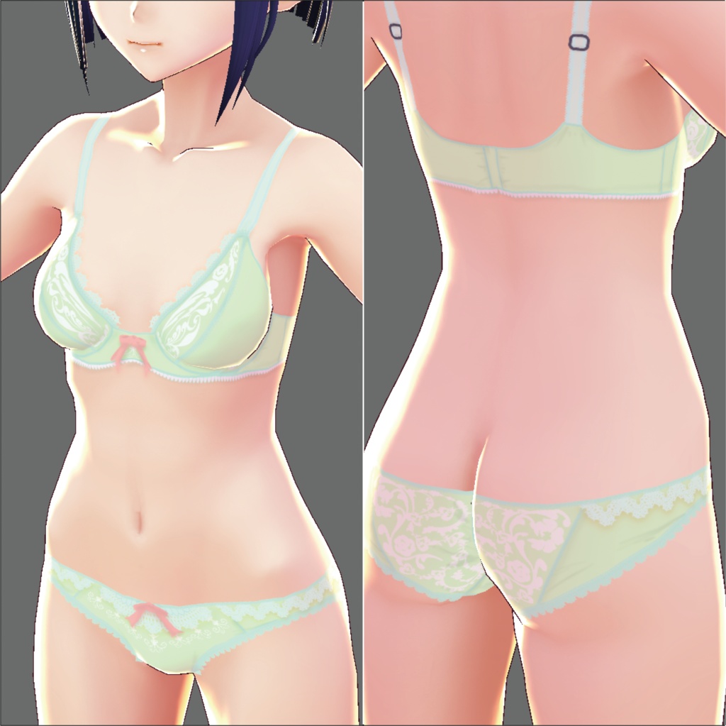 【VRoid女性用】レースランジェリー
