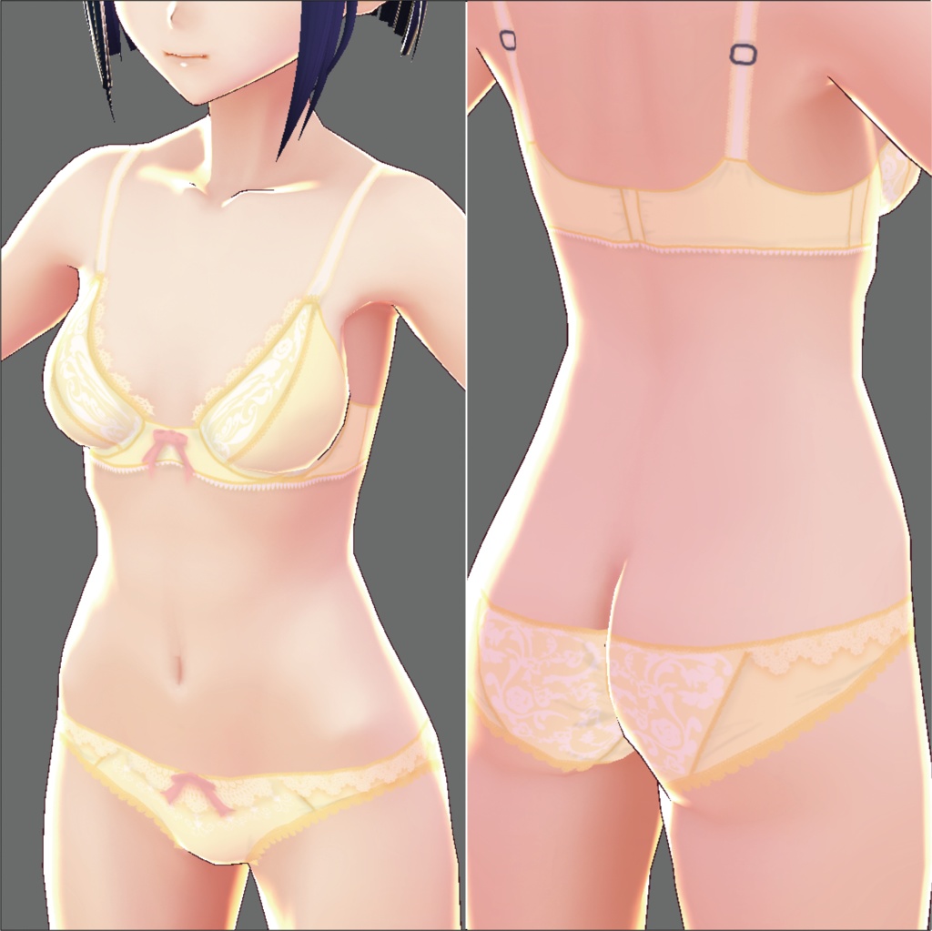 【VRoid女性用】レースランジェリー