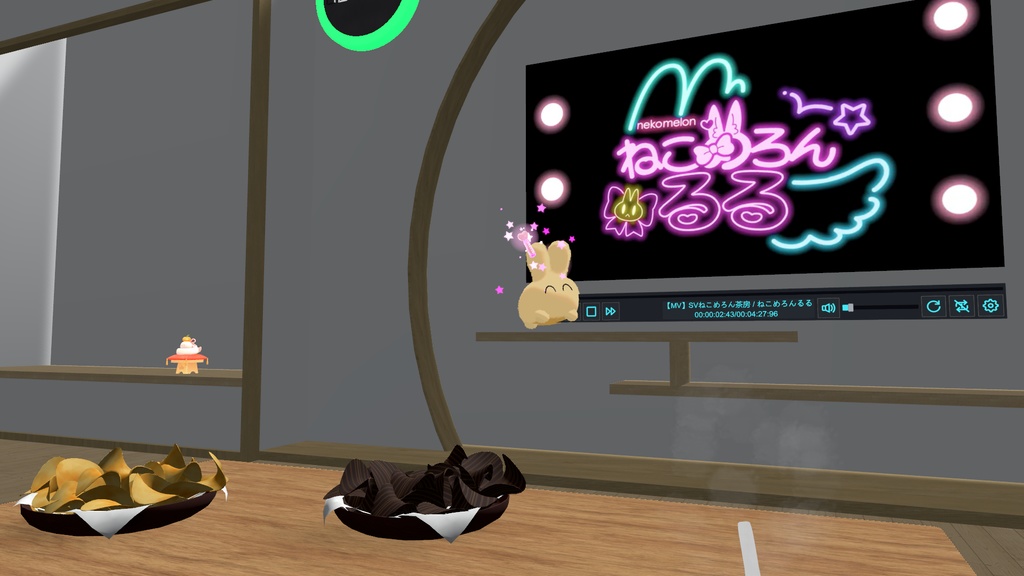 【無料】ねこめろん茶房同人Fan Avatar「ワー」[VRChat/Clustar] #ねこめろんふぉろわあーと - そまり屋さん - 8/8