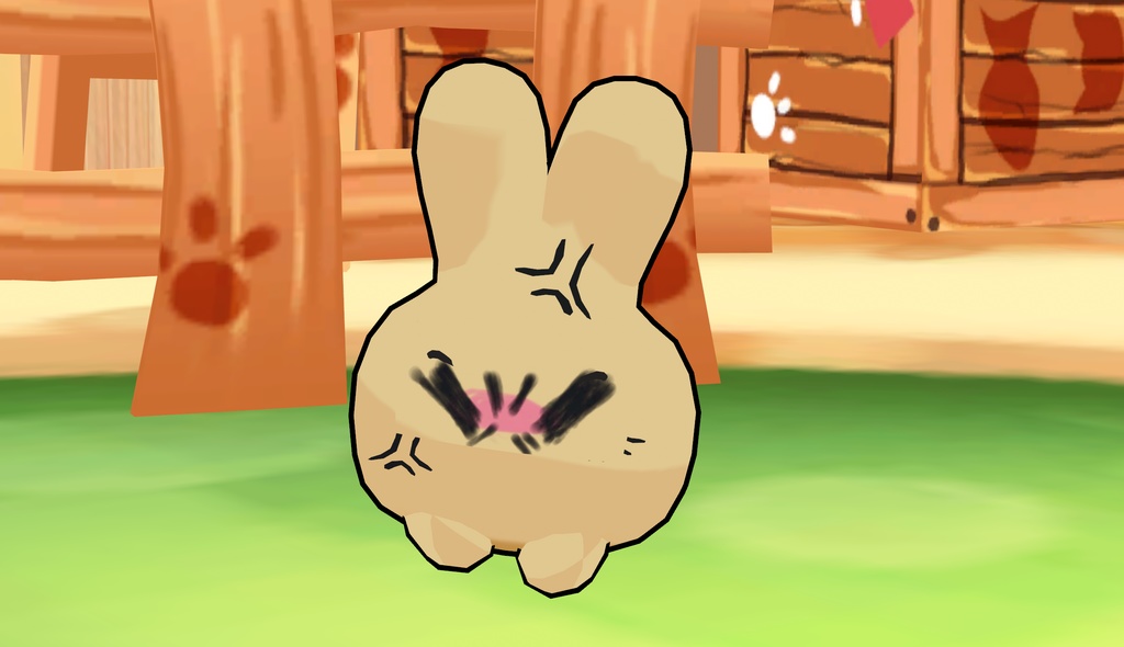 【無料】ねこめろん茶房同人Fan Avatar「ワー」[VRChat/Clustar] #ねこめろんふぉろわあーと - そまり屋さん - 2/8