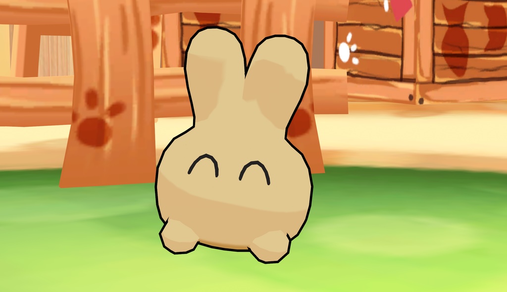 【無料】ねこめろん茶房同人Fan Avatar「ワー」[VRChat/Clustar] #ねこめろんふぉろわあーと
