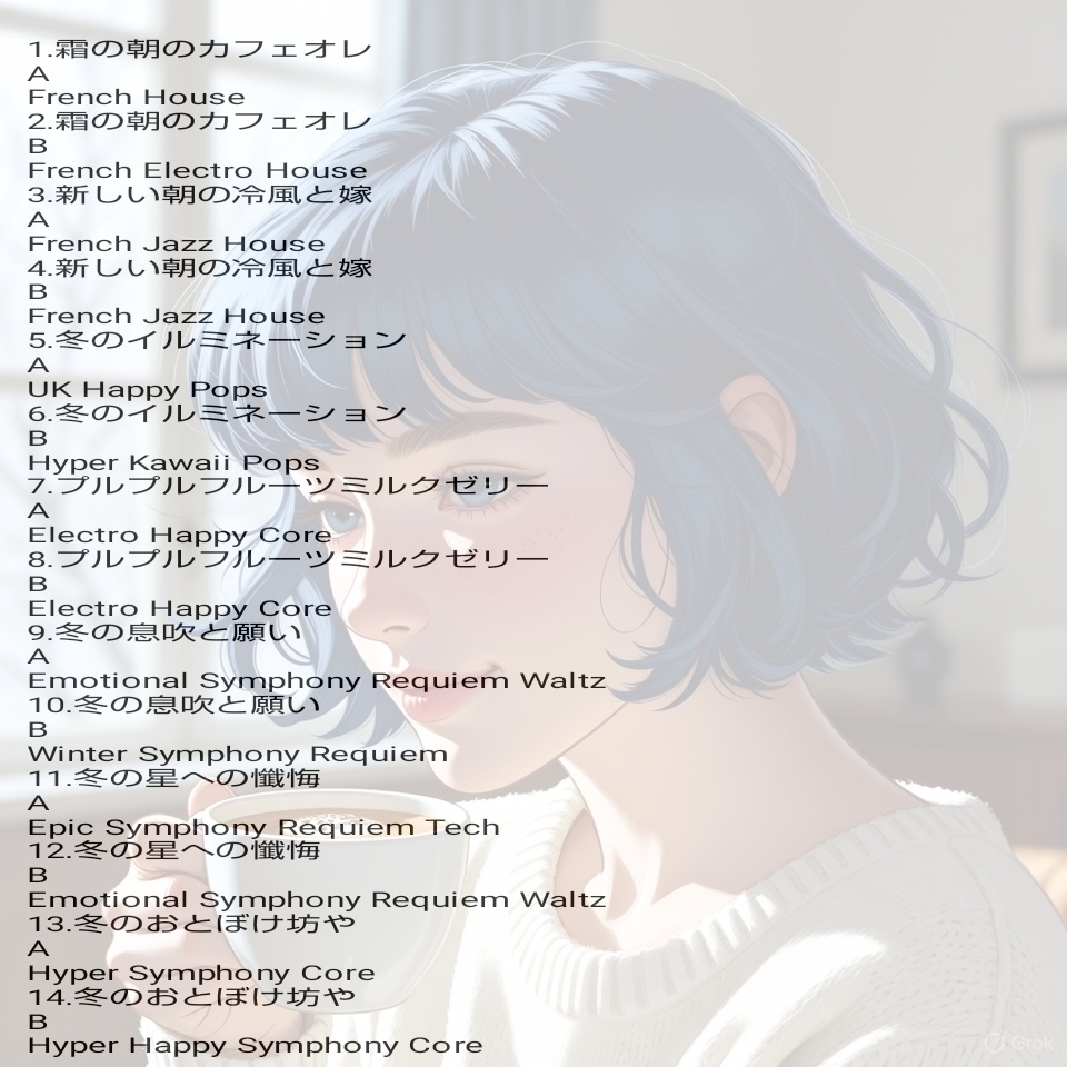 七赤ジュアン ミュージック アルバム Vol.3「冬の一時」