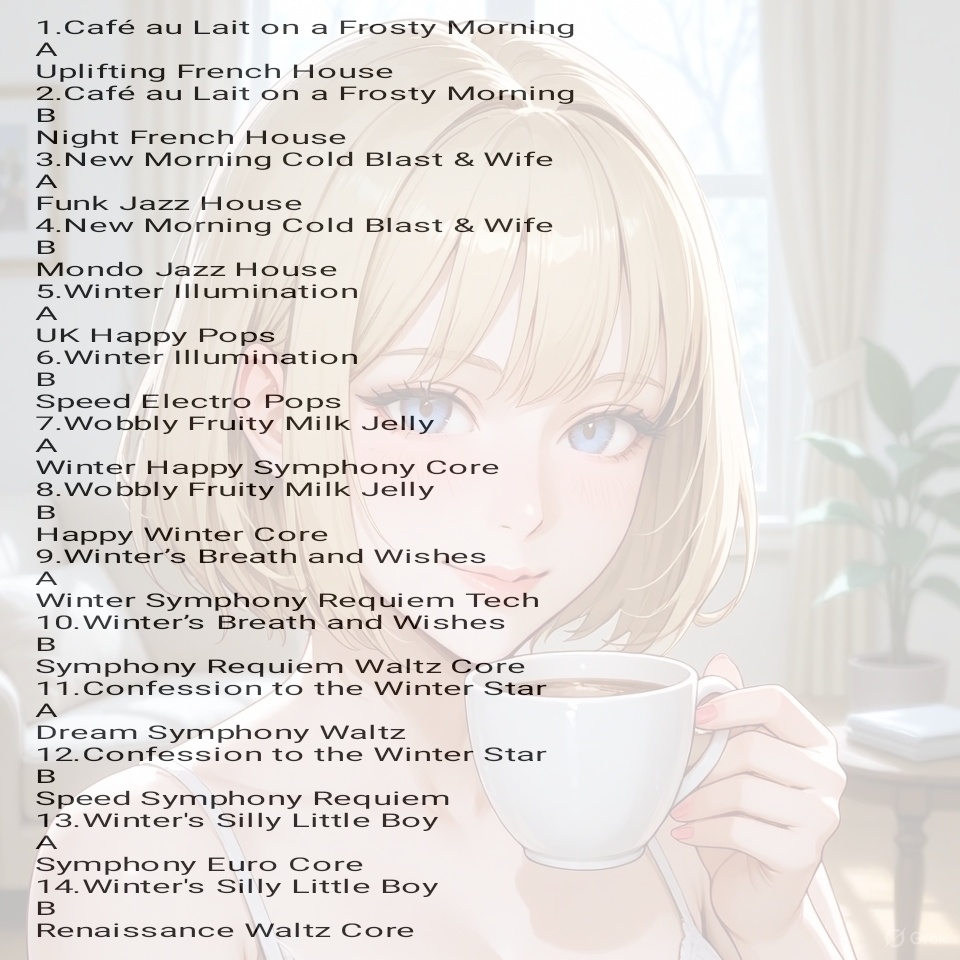 Sichisekijyuann Music Album Vol. 3 "A Moment in Winter"