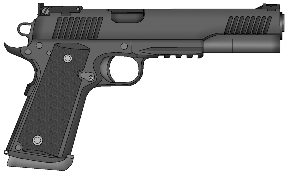 【全年齢】ワールドウォーZのM1911ロングバレル版を頑張って作って動かしてみた