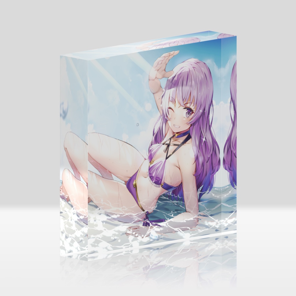 描き下ろし水着アクリルブロック