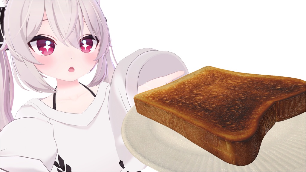 【無料】トーストと紙皿