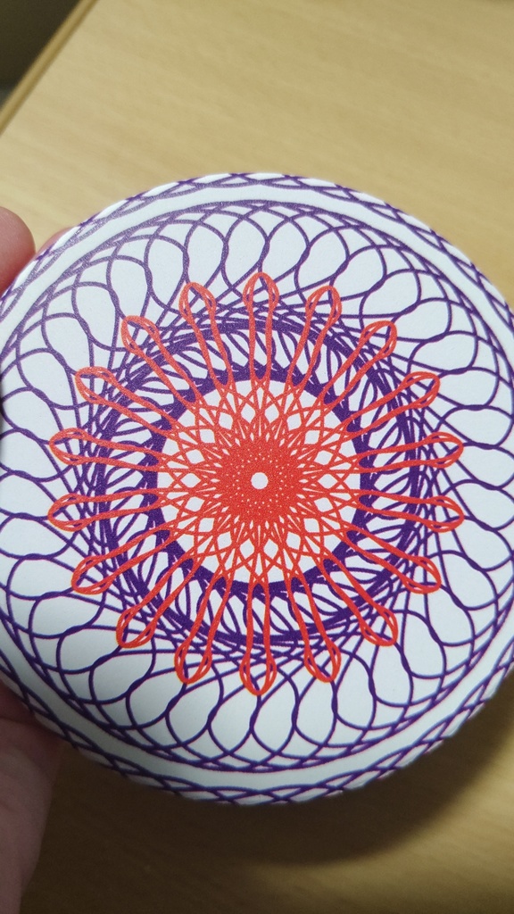 幾何学模様コースター(clock)