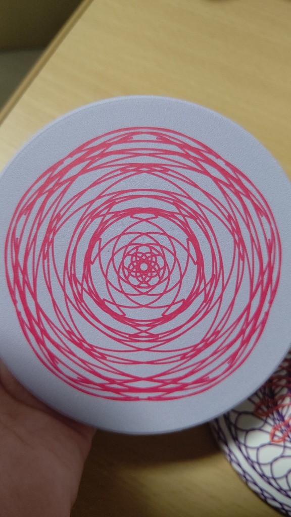 幾何学模様コースター(amulet)