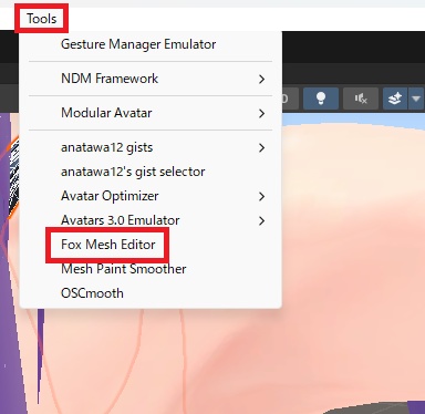 フォックスメッシュエディター(UnityのSceneで直接Mesh編集)