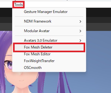 UnityのSceneから直接Meshをペイント感覚で削除! フォックス メッシュ デリーター