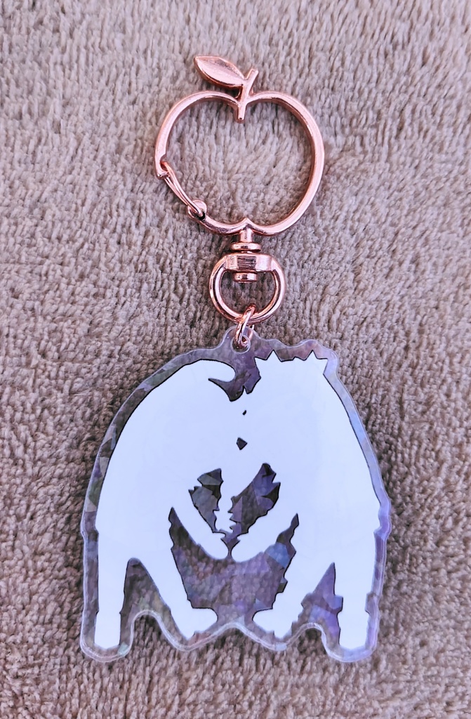 ハートを作るスグアオホログラムアクキー