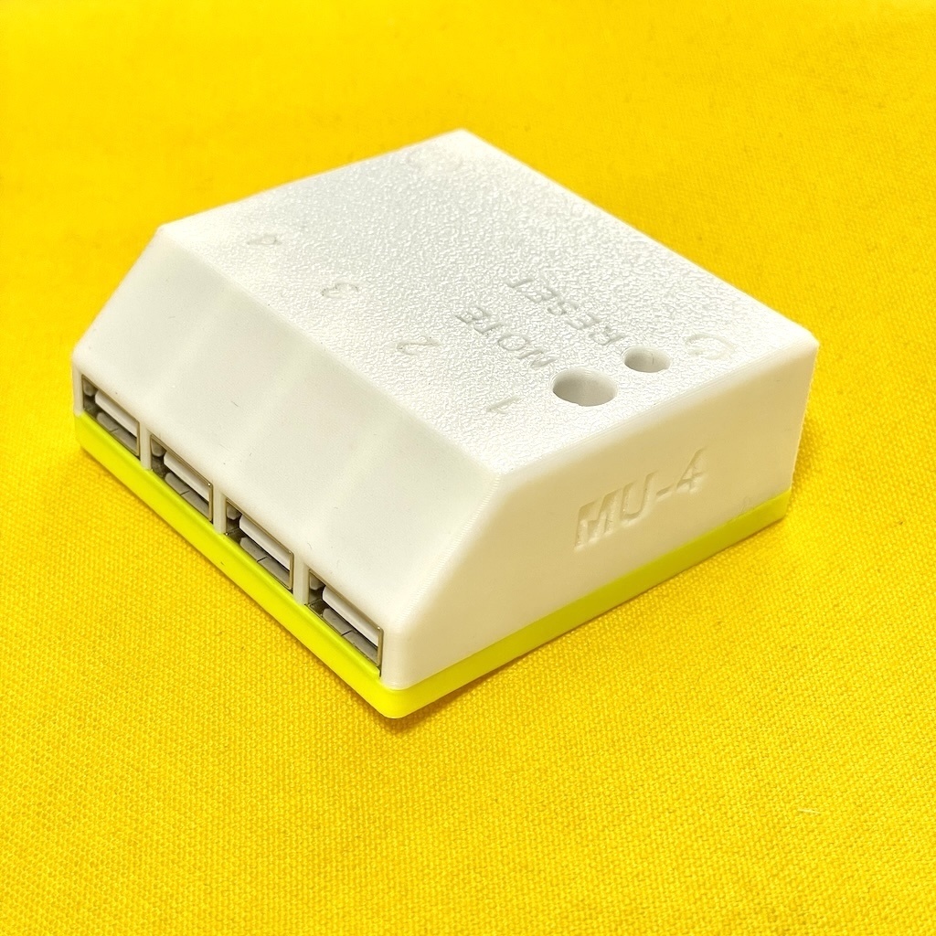 MIDI/USBスイッチトランスレーター MU-4 リニューアル外装試作β0.2