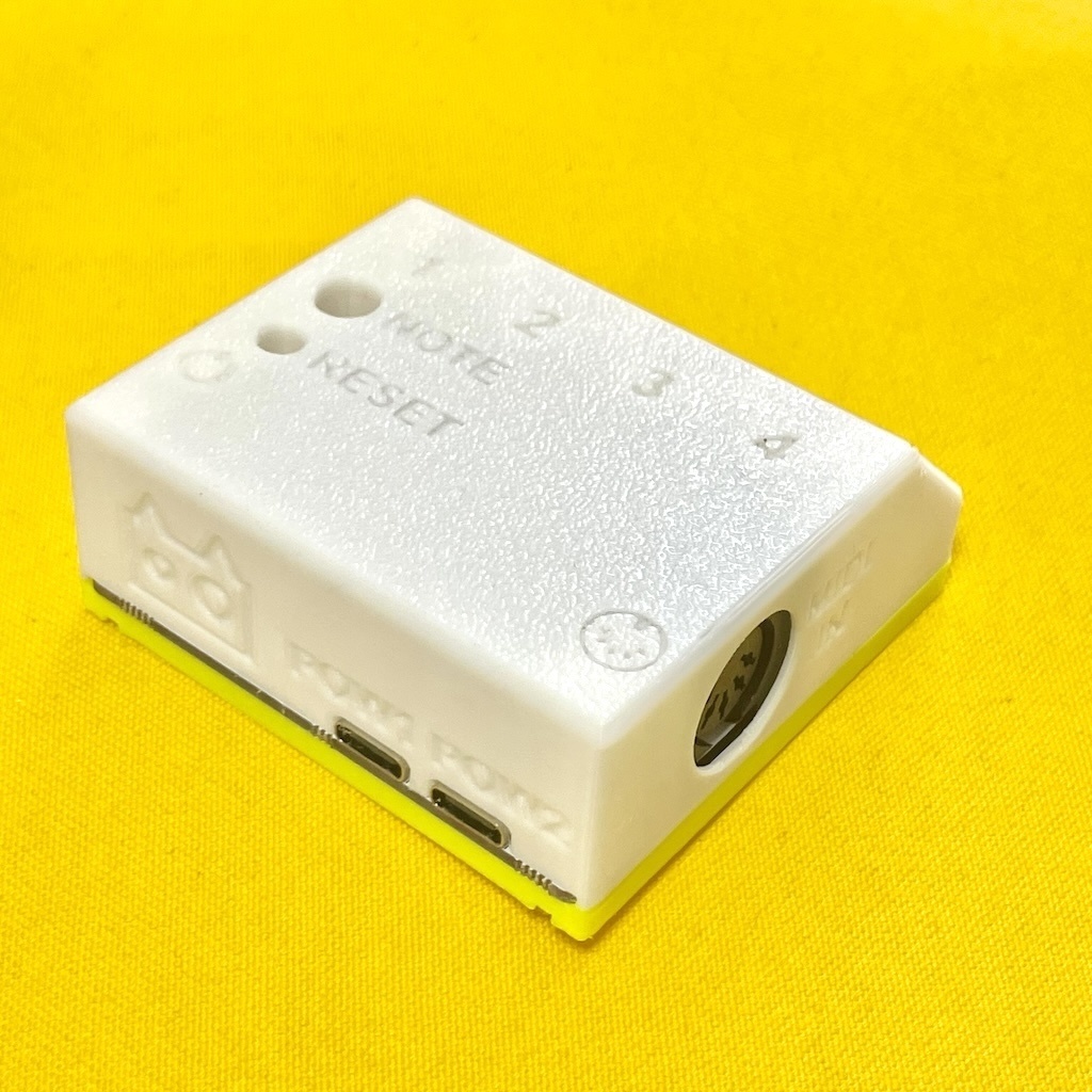 MIDI/USBスイッチトランスレーター MU-4 リニューアル外装試作β0.2