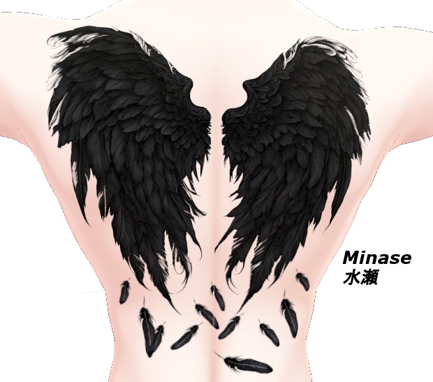Fallen Angel Wings Tattoo / 堕天使の羽のタトゥ HD 4K