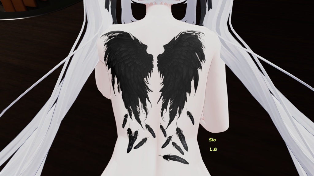 Fallen Angel Wings Tattoo / 堕天使の羽のタトゥ HD 4K
