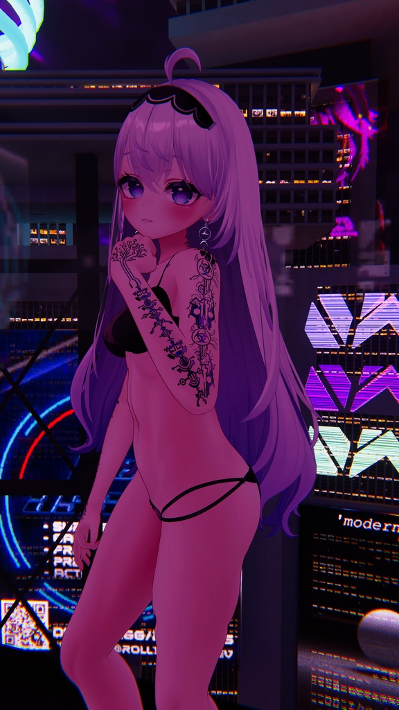 Cyber Acid Circuit Tattoos / サイバーアシッドサーキット ☢️ 4K HD