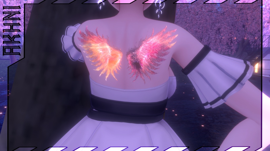 Phoenix Wings Glow Tattoo / フェニックスの翼の輝き🐦🔥 4K HD