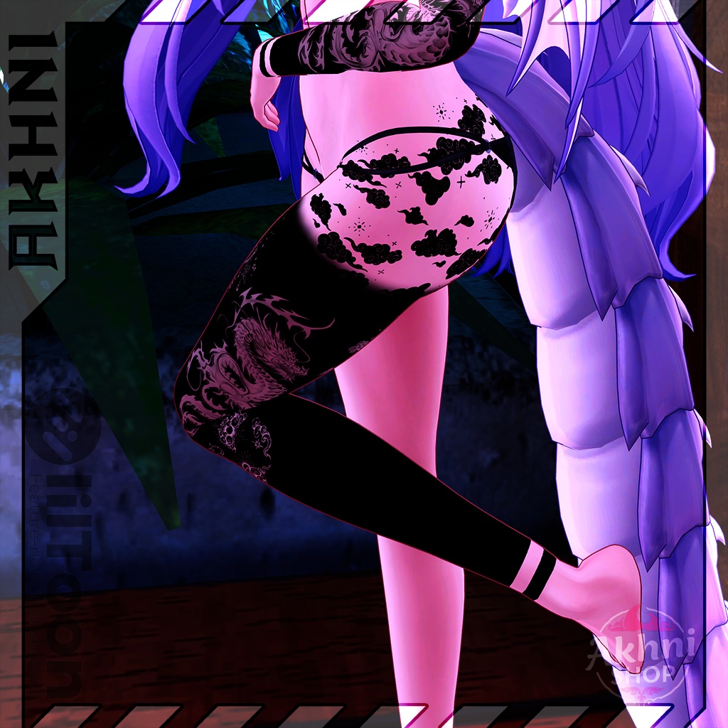 Dragon Blackout Tattoos / ドラゴン・ブラックアウト・タトゥ 🐉