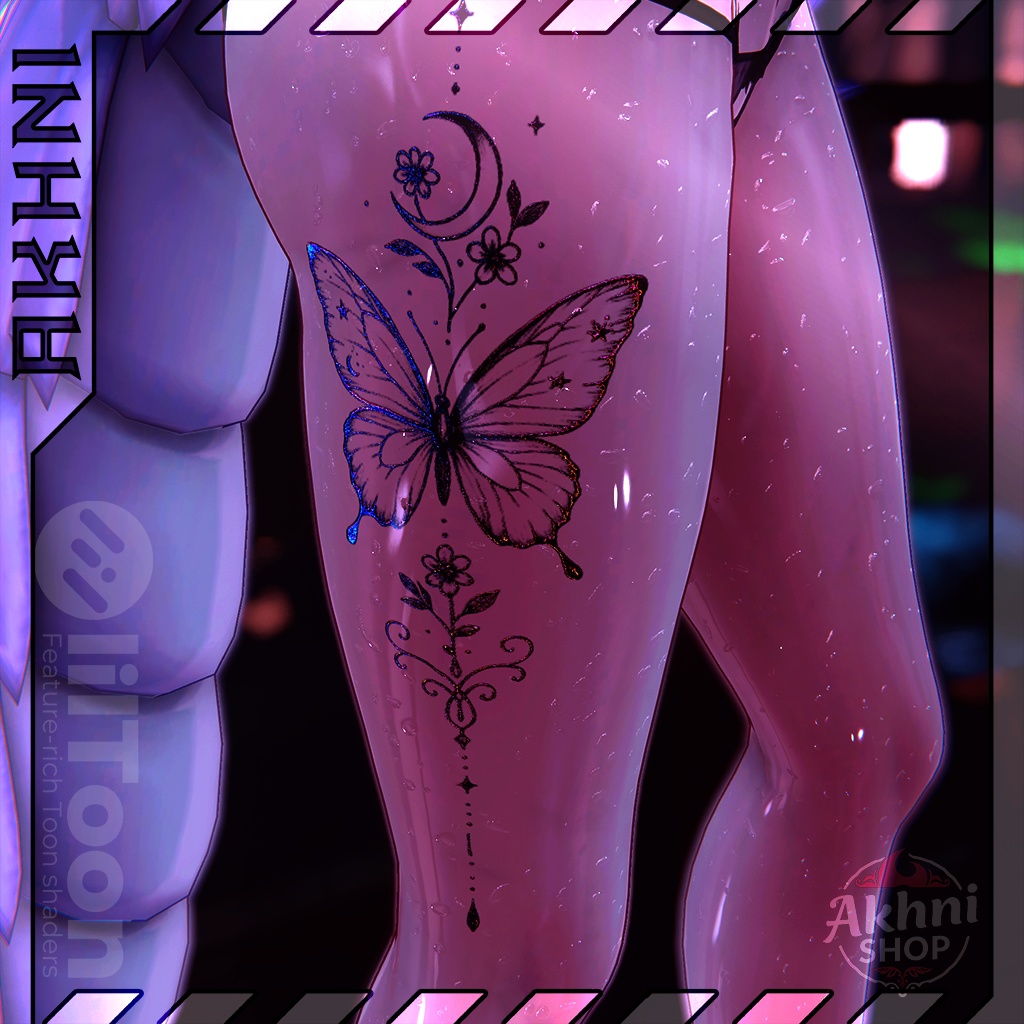 Moonbow Flight Tattoos / 月虹の飛翔  🌙🦋