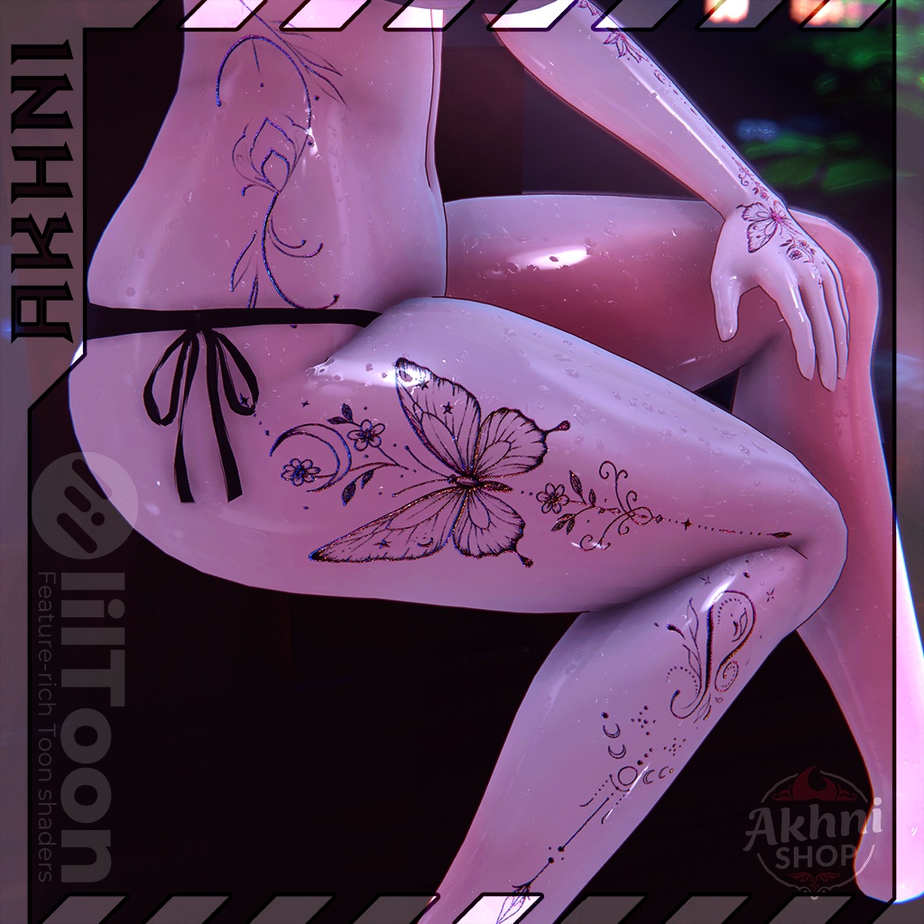 Moonbow Flight Tattoos / 月虹の飛翔  🌙🦋