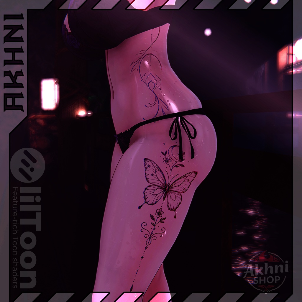 Moonbow Flight Tattoos / 月虹の飛翔  🌙🦋
