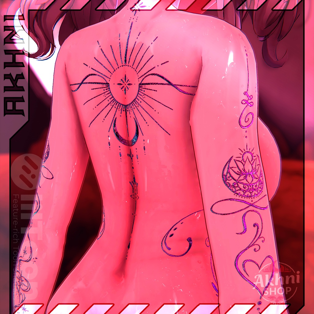 Peach Heart Love Poem Tattoos / 桃心恋詩 💗📜