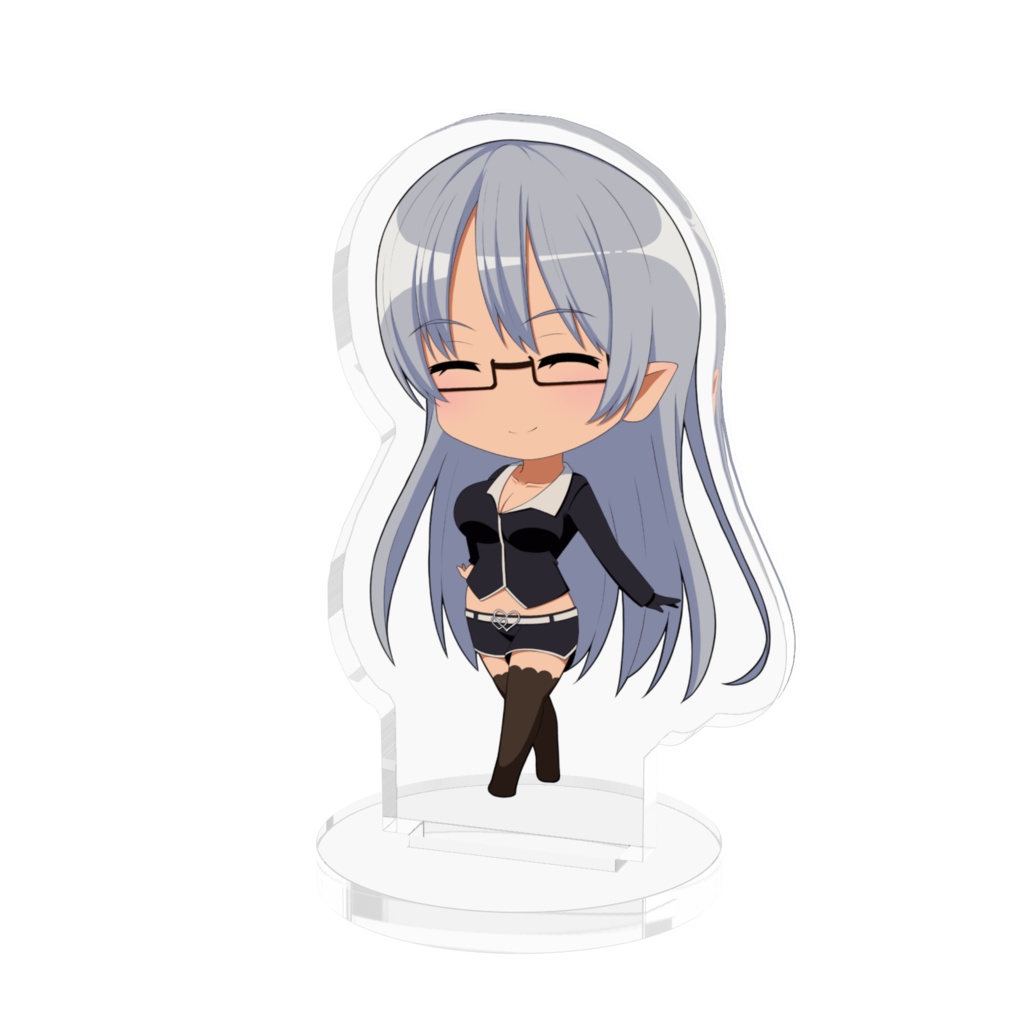 VTuber 銀髪ハーフエルフ Levi ミニキャラ アクリルフィギア