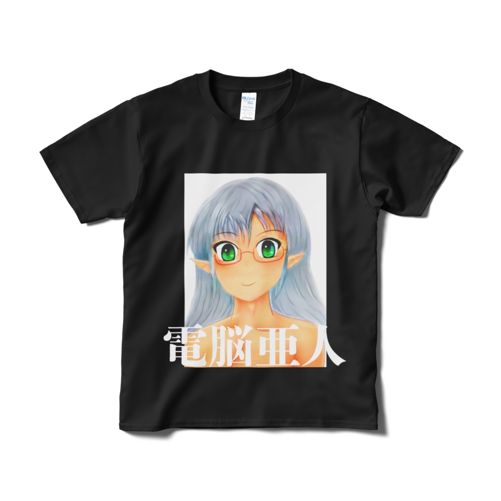 Vtuber 銀髪ハーフエルフ Levi 電脳亜人 レトロtシャツ Vtuber Levi グッズショップ Booth