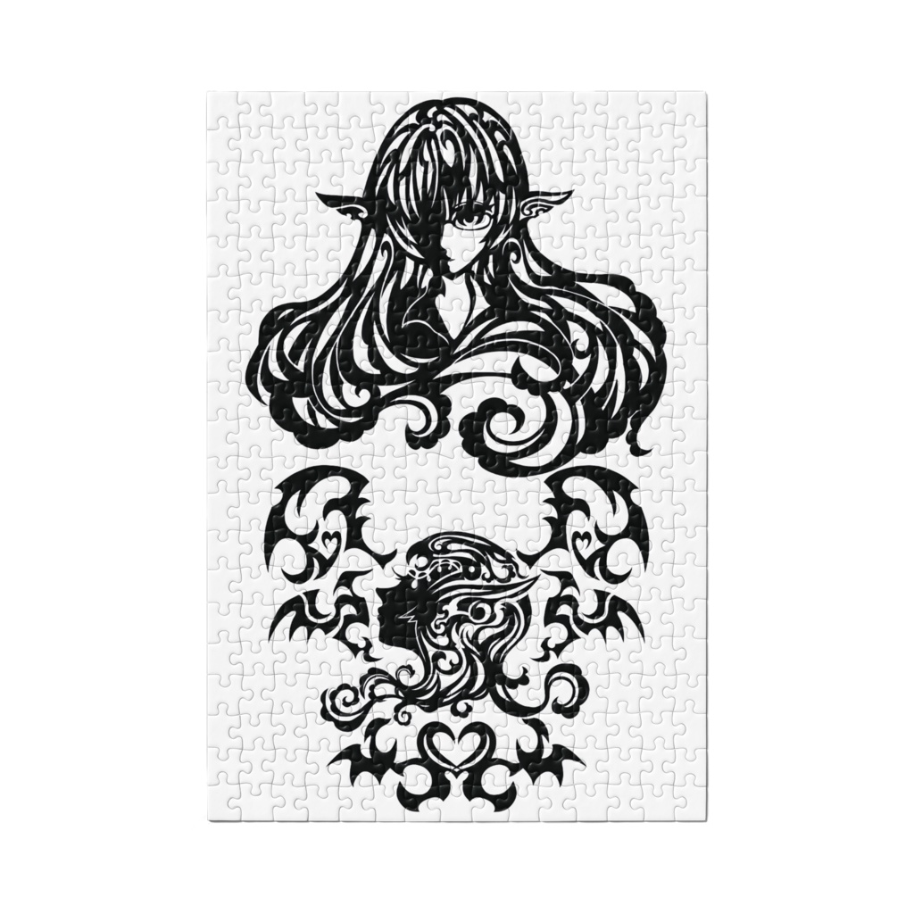 【高難易度パズル】銀髪のLevi トライバル調マークパズル