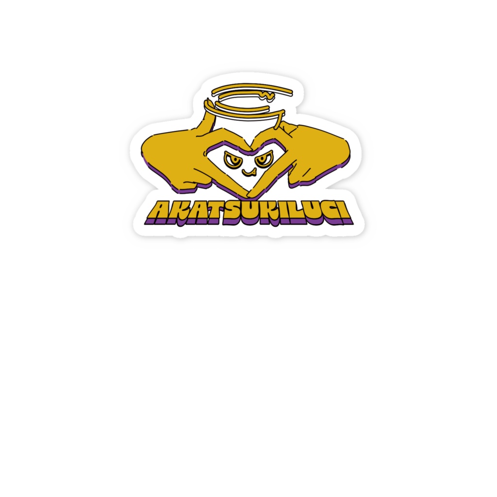 るきハートステッカー